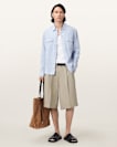Castro Wide Leg Cotton Shorts