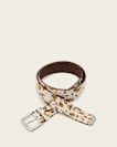 Ash Hair Calf Leather Belt
