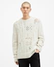 Hadwin Distressed Crew Neck Jumper