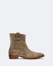 Hiro Suede Zip Up Boots