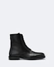 Tanner Zip-Up Leather Military Boots