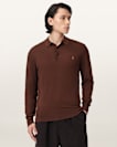 Mode Merino Long Sleeve Ramskull Polo Shirt