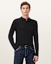 Mode Merino Long Sleeve Ramskull Polo Shirt