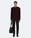 Waffle-Knit Crew-Neck Jumper