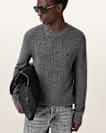 Aspen Waffle Texture Crew Neck Ramskull Jumper
