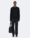 V-neck merino wool jumper