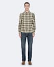 Regular-fit printed check shirt
