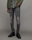 Cigarette Skinny Damaged Denim Jeans