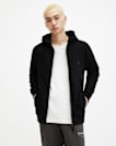 Raven Zip Up Ramskull Hoodie
