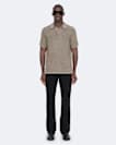 Aspen Waffle-Knit Short-Sleeve Polo
