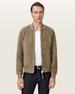 Morten Relaxed Fit Suede Bomber Jacket