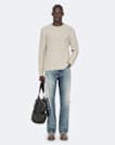 Crew-neck ribbed jumper