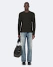 Crew-neck ribbed jumper