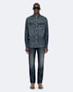 Slim straight-leg jeans