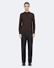 Mode merino long sleeve polo