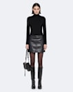 Renai Leather Mini Skirt