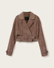 Ophelia Cropped Suede Jacket