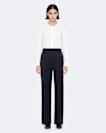 Elysia Mid-Rise Slim-Fit Tailored Trousers