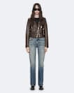 Errie Leather Biker Jacket