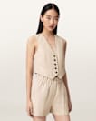 Arla Lea Leather Waistcoat