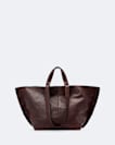 Leather tote bag