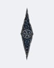 Jett Printed Diamond Silk Scarf