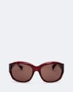 Wrapped oval sunglasses