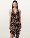 Gretel Asymmetric Tiered Midi Dress