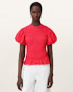 Dael Smocked Slim Top