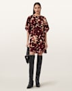 Xena Floral Print Mini Dress
