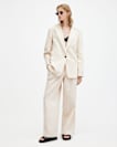 Payton Wide Leg Linen Blend Trousers