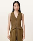 Cruz Ribbed Knitted Waistcoat