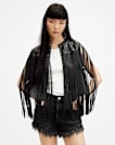 Elias Astral Leather Tassel Gilet