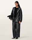Kelsea Relaxed Fit Leather Jacket