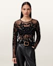 Greta Slim Fit Embellished Top