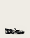 Holly Leather Stud Ballet Flats