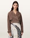 Ophelia Cropped Suede Jacket