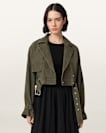 Ophelia Cropped Suede Jacket