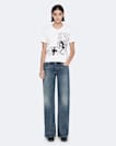 Vintage Indigo Nico Low-Rise Wide-Leg Jeans