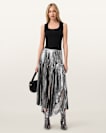 Jax Pleated Midi Skirt