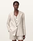 Averie Relaxed Fit Linen Blazer