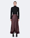 Silk-viscose skirt
