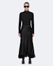 Silk-viscose skirt