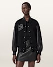 Argon Leather Varsity Leather Jacket