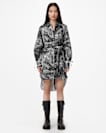 Leyla Silk Linen Blend Shirt Dress