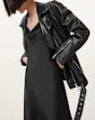 Billie Relaxed Fit Leather Biker Jacket