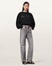 Biggy Logo Print Cropped Sweatshirt