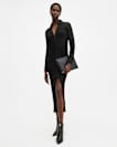 Connie Slim Fit Textured Midi Dress