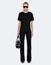 Regular-fit knitted T-shirt
