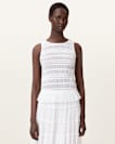 Marion Shirred Sleeveless Top